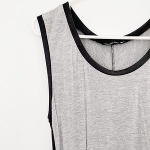 SOLD Slouched Grey tank top